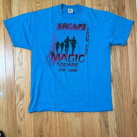 Jerzees Other - VINTAGE MADE IN USA 1993 Jerzees Blue Short Sleeve Tee with Graphic Design